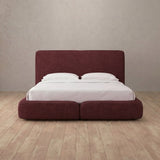 Linen Blend Burgundy — Standard