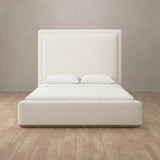 Performance Leather Off White — Full Height Headboard