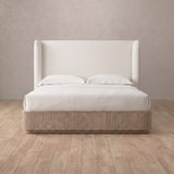 Performance Leather Off White — Full Height Headboard