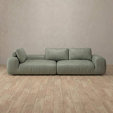 Top Grain Leather::American Leather Sofa 4 Seater Sage Top Grain Leather