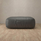 Top Grain Leather::American Leather Sofa Ottoman Smoke Top Grain Leather
