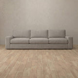 Linen Blend::Articture Signature Sofa 3 Seater Pewter Linen Blend