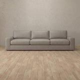 Top Grain Leather::Articture Signature Sofa 3 Seater Pewter Top Grain Leather