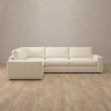 Linen Blend::Articture Signature Sofa 3 Seater Sectional Cream Linen Blend