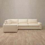Top Grain Leather::Articture Signature Sofa 3 Seater Sectional Cream Top Grain Leather