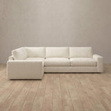 Boucle::Articture Signature Sofa 3 Seater Sectional Ivory Boucle