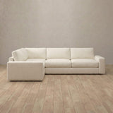 Linen Blend::Articture Signature Sofa 3 Seater Sectional Ivory Linen Blend