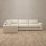 Top Grain Leather::Articture Signature Sofa 3 Seater Sectional Ivory Top Grain Leather