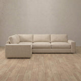 Linen Blend::Articture Signature Sofa 3 Seater Sectional Linen Linen Blend