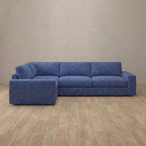 Boucle::Articture Signature Sofa 3 Seater Sectional OceanBlue Boucle