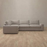 Linen Blend::Articture Signature Sofa 3 Seater Sectional Pewter Linen Blend