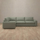 Top Grain Leather::Articture Signature Sofa 3 Seater Sectional Sage Top Grain Leather