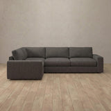 Linen Blend::Articture Signature Sofa 3 Seater Sectional Smoke Linen Blend