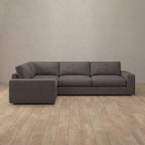 Linen Blend::Articture Signature Sofa 3 Seater Sectional Stone Linen Blend