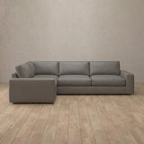 Top Grain Leather::Articture Signature Sofa 3 Seater Sectional Stone Top Grain Leather