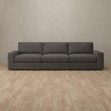 Linen Blend::Articture Signature Sofa 3 Seater Smoke Linen Blend