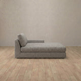 Boucle::Articture Signature Sofa Chaise Pewter Boucle v3