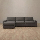 Linen Blend::Articture Signature Sofa Large Corner Smoke Linen Blend