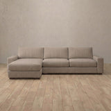 Linen Blend::Articture Signature Sofa Large Corner Taupe Linen Blend