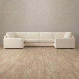 Boucle::Articture Signature Sofa Large Sectional Ivory Boucle