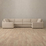 Linen Blend::Articture Signature Sofa Large Sectional Linen Linen Blend