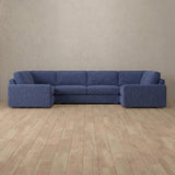 Boucle::Articture Signature Sofa Large Sectional OceanBlue Boucle