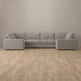 Boucle::Articture Signature Sofa Large Sectional Pewter Boucle v2