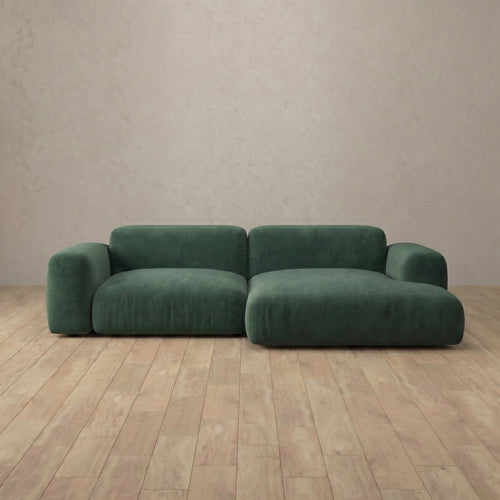Biscuit Sofa Chaise Sectional (102")