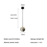 Sphered Cement Pendant Light