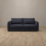 Linen Blend::Contemporary Italian Sofa 2 Seater InkBlue Linen Blend