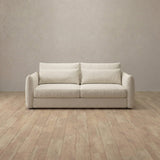 Boucle::Contemporary Italian Sofa 2 Seater Ivory Boucle