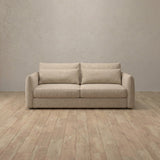 Linen Blend::Contemporary Italian Sofa 2 Seater Linen Linen Blend
