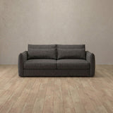 Linen Blend::Contemporary Italian Sofa 2 Seater Smoke Linen Blend