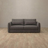 Linen Blend::Contemporary Italian Sofa 2 Seater Stone Linen Blend