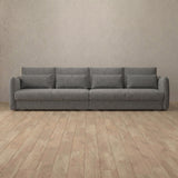 Boucle::Contemporary Italian Sofa 3 Seater Stone Boucle v2