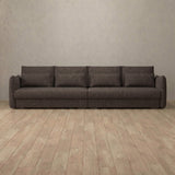 Linen Blend::Contemporary Italian Sofa 3 Seater Truffle Linen Blend