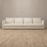 Boucle::Contemporary Italian Sofa Product Gallery Cream Boucle