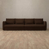 Boucle::Contemporary Italian Sofa Product Gallery Espresso Boucle