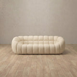Top Grain Leather::Cuban Sofa 2 Seater Cream Top Grain Leather
