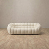 Top Grain Leather::Cuban Sofa 2 Seater Ivory Top Grain Leather