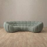Linen Blend::Cuban Sofa 3 Seater Sage Linen Blend