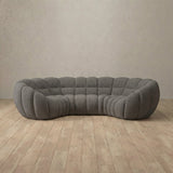 Boucle::Cuban Sofa 3 Seater Stone Boucle