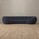 Linen Blend::Cuban Sofa 4 Seater InkBlue Linen Blend