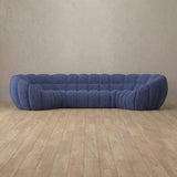 Boucle::Cuban Sofa 4 Seater OceanBlue Boucle