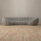 Boucle::Cuban Sofa 4 Seater Pewter Boucle