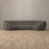 Linen Blend::Cuban Sofa 4 Seater Stone Linen Blend