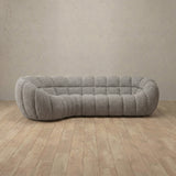 Boucle::Cuban Sofa L Shape Pewter Boucle v3