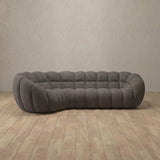 Linen Blend::Cuban Sofa L Shape Stone Linen Blend v2