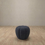 Linen Blend::Cuban Sofa Ottoman InkBlue Linen Blend