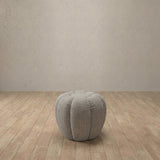 Linen Blend::Cuban Sofa Ottoman Pewter Linen Blend